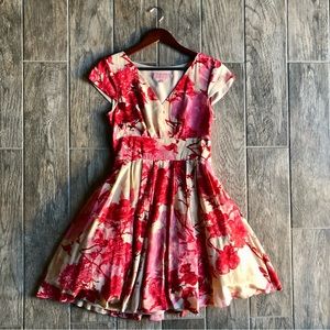 Fun and flirty floral silk dress from Ted Baker